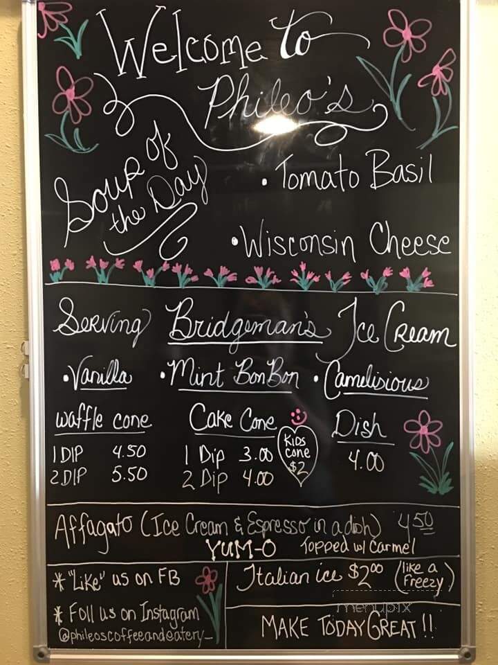 Phileo's Coffee & Eatery - Worthington, MN menu_pic