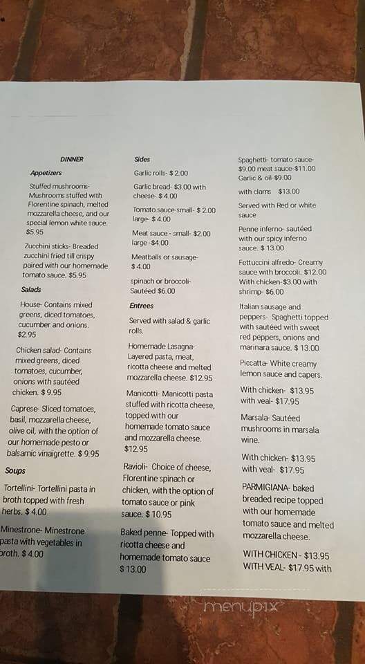Mamma Mia Seven Lakes - West End, NC menu_pic