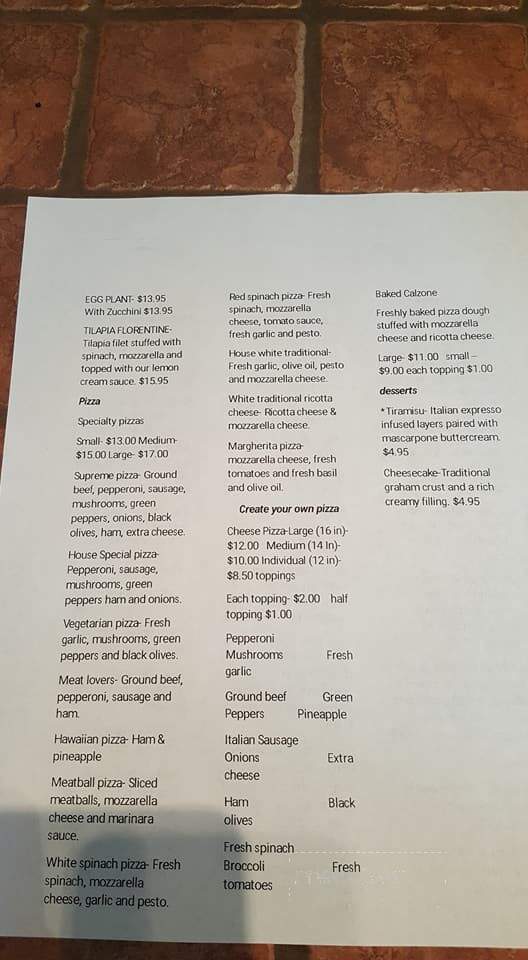 Mamma Mia Seven Lakes - West End, NC menu_pic