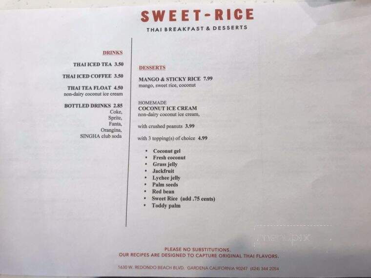 Sweet Rice - Gardena, CA