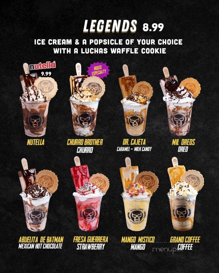 Lucha libre on sale ice cream