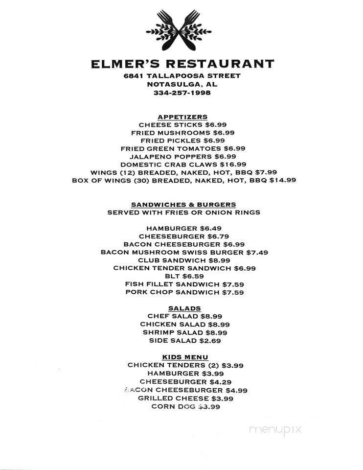 Elmer's Restaurant - Notasulga, AL