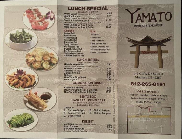 Yamato Japanese Steakhouse - Madison, IN