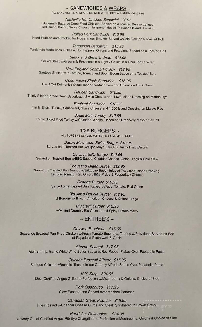 Arthur's - Dolgeville, NY menu_pic