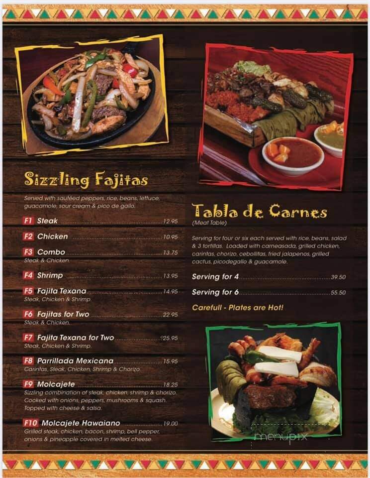 El Sol De Mexico Bar & Grill - Brooksville, FL menu_pic