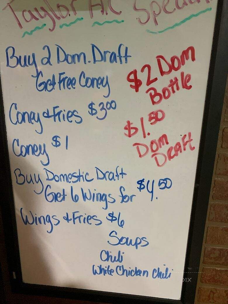 Taylor AC Bar - Taylor, MI menu_pic