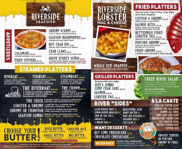Riverside Grill - Fayetteville, NC menu_pic