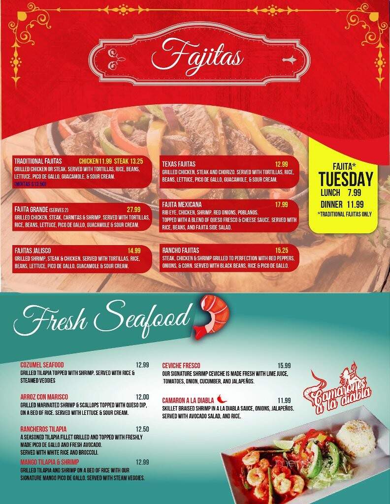 Los Rancheros - Mount Sterling, IL menu_pic