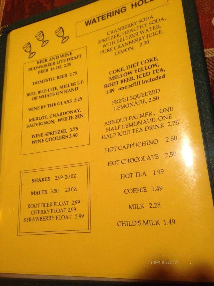 The Outpost Grille - Allen, MI menu_pic