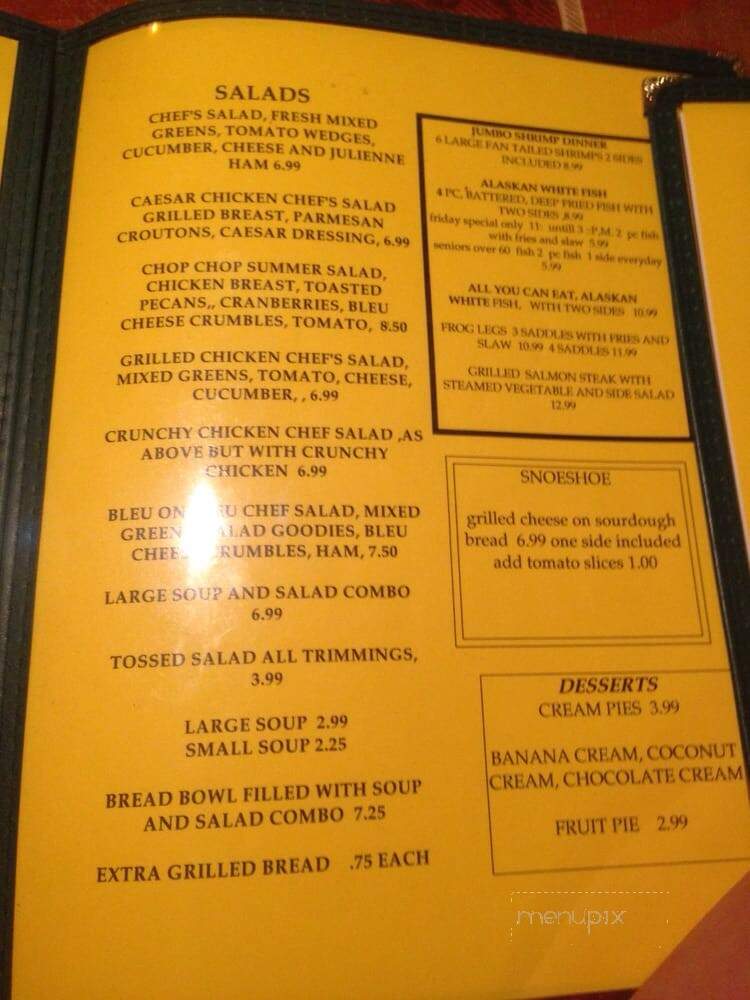 The Outpost Grille - Allen, MI menu_pic