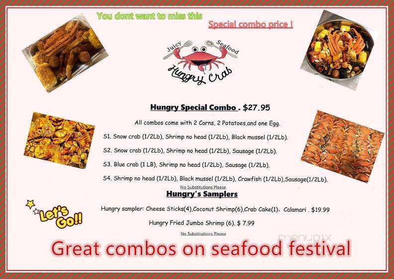 Hungry Crab Juicy Seafood & Bar - Winter Haven, FL menu_pic