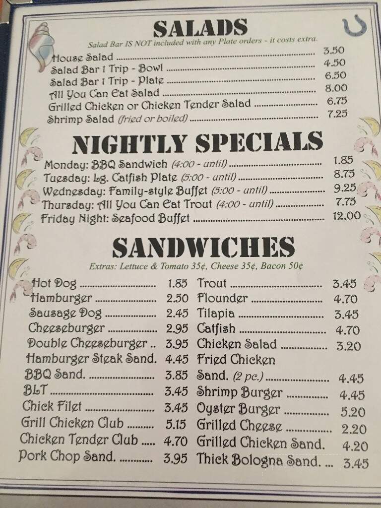 Eddie's Cafe - Newton Grove, NC menu_pic