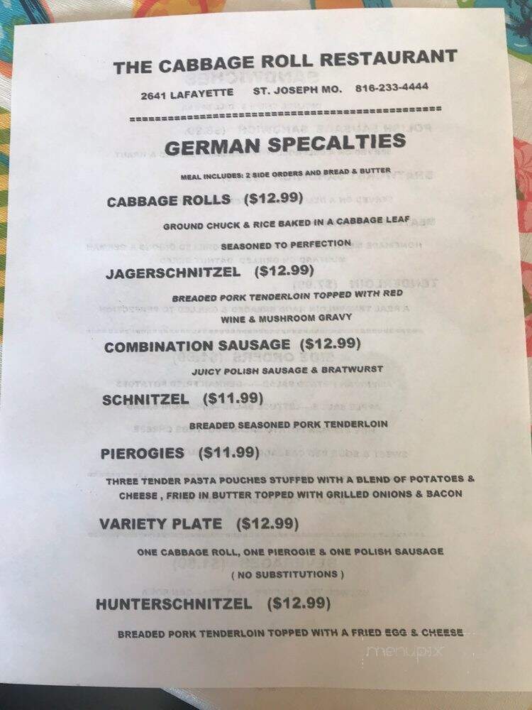 Cabbage Roll - Saint Joseph, MO menu_pic