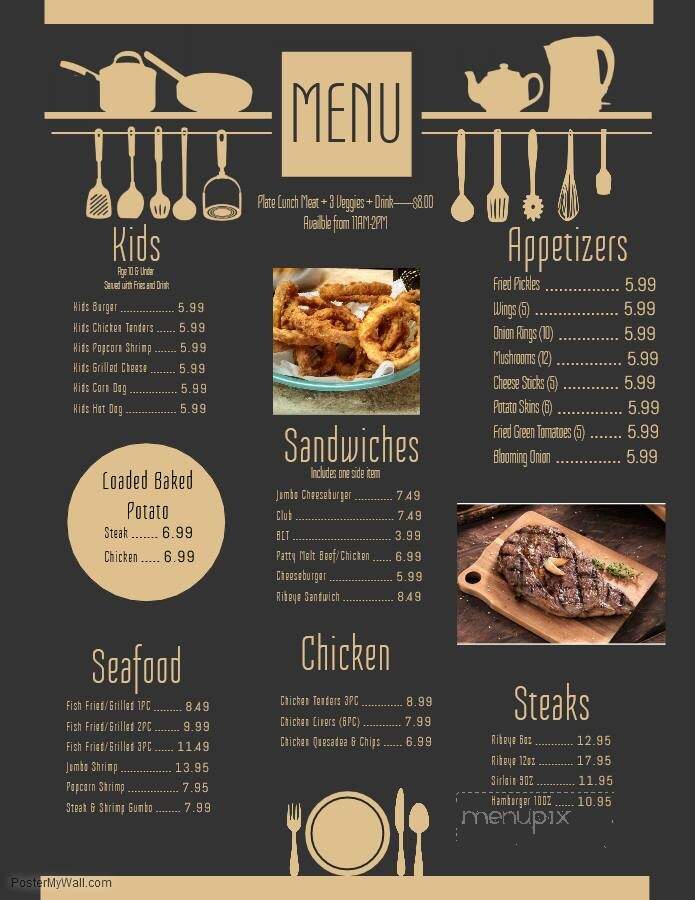 Mustang Country Cafe - Loretto, TN menu_pic