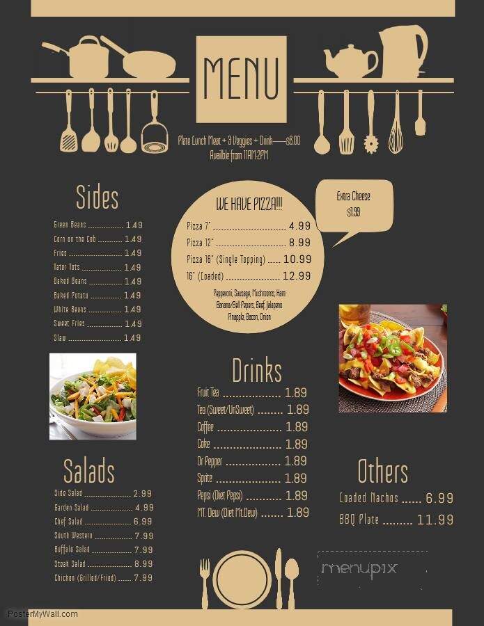 Mustang Country Cafe - Loretto, TN menu_pic