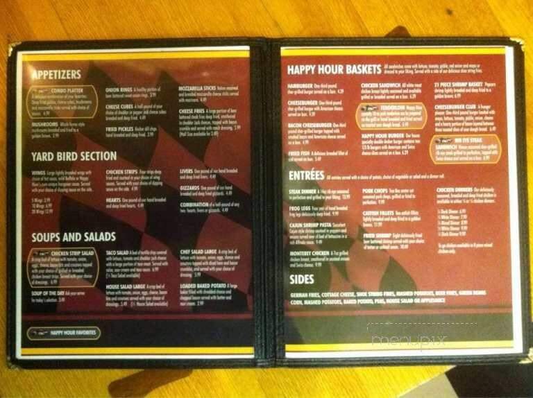 Happy Hour Sports Bar & Grill - Celestine, IN menu_pic