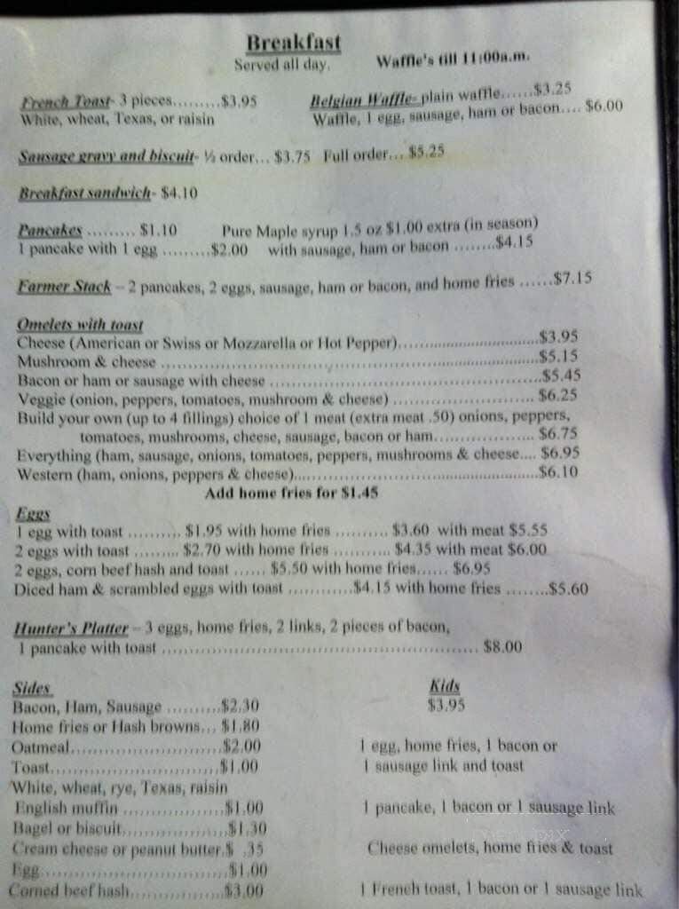 Times Square Restaurant - Kinsman, OH menu_pic