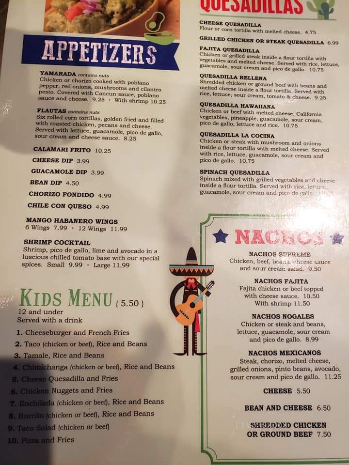 La Cocina - Seward, NE menu_pic