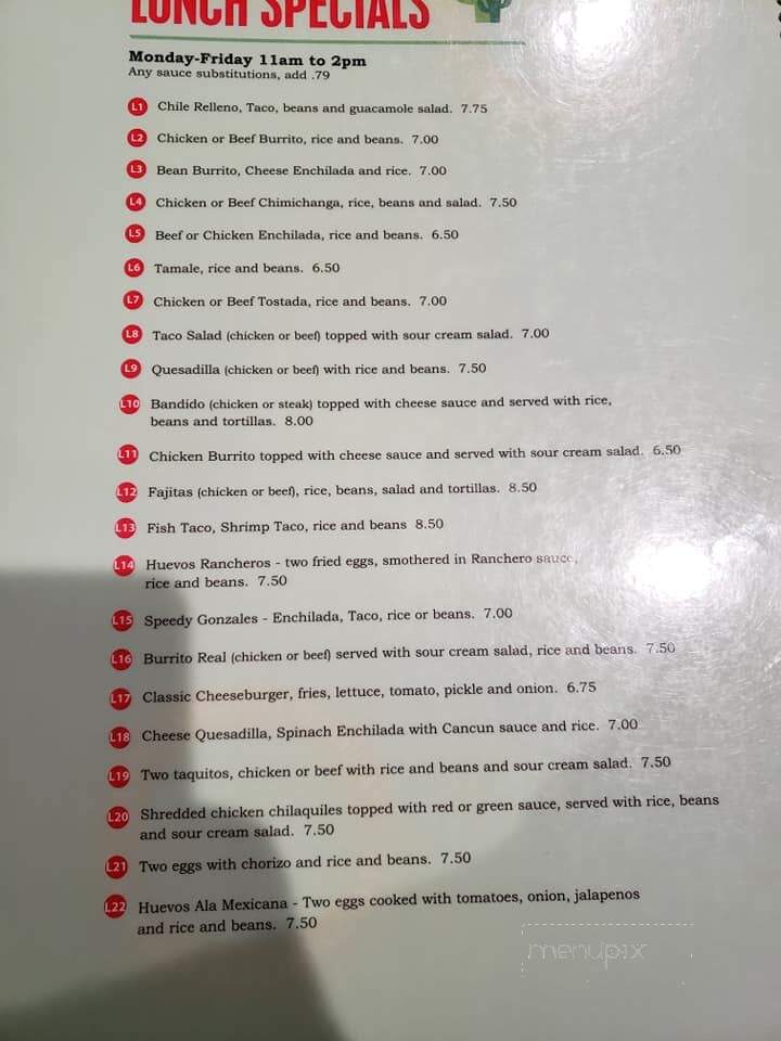 La Cocina - Seward, NE menu_pic