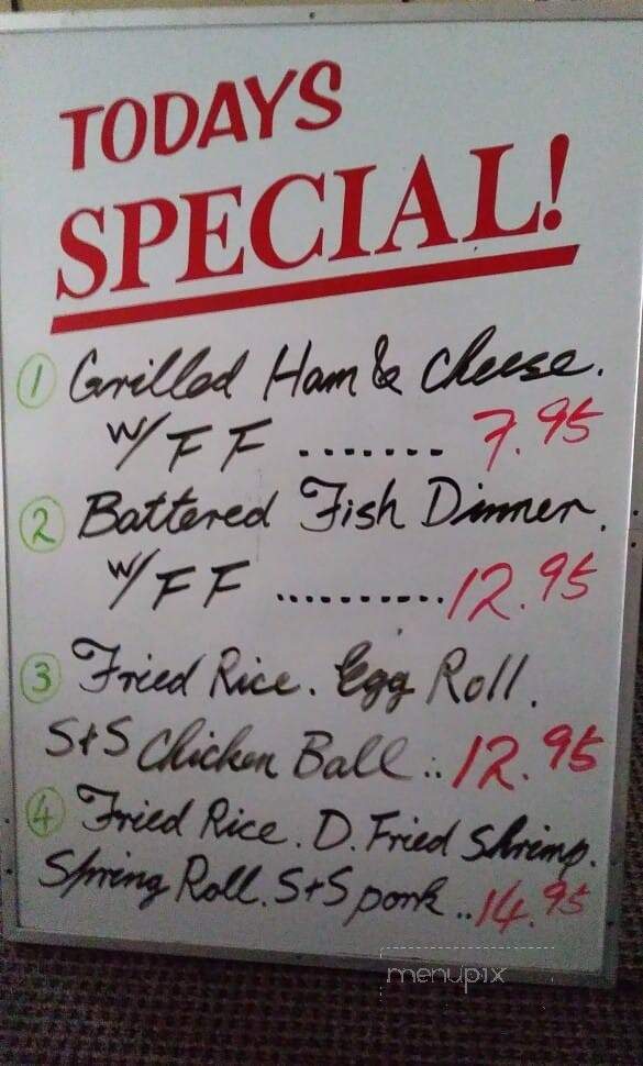 Shangri-La Inn - Castor, AB menu_pic
