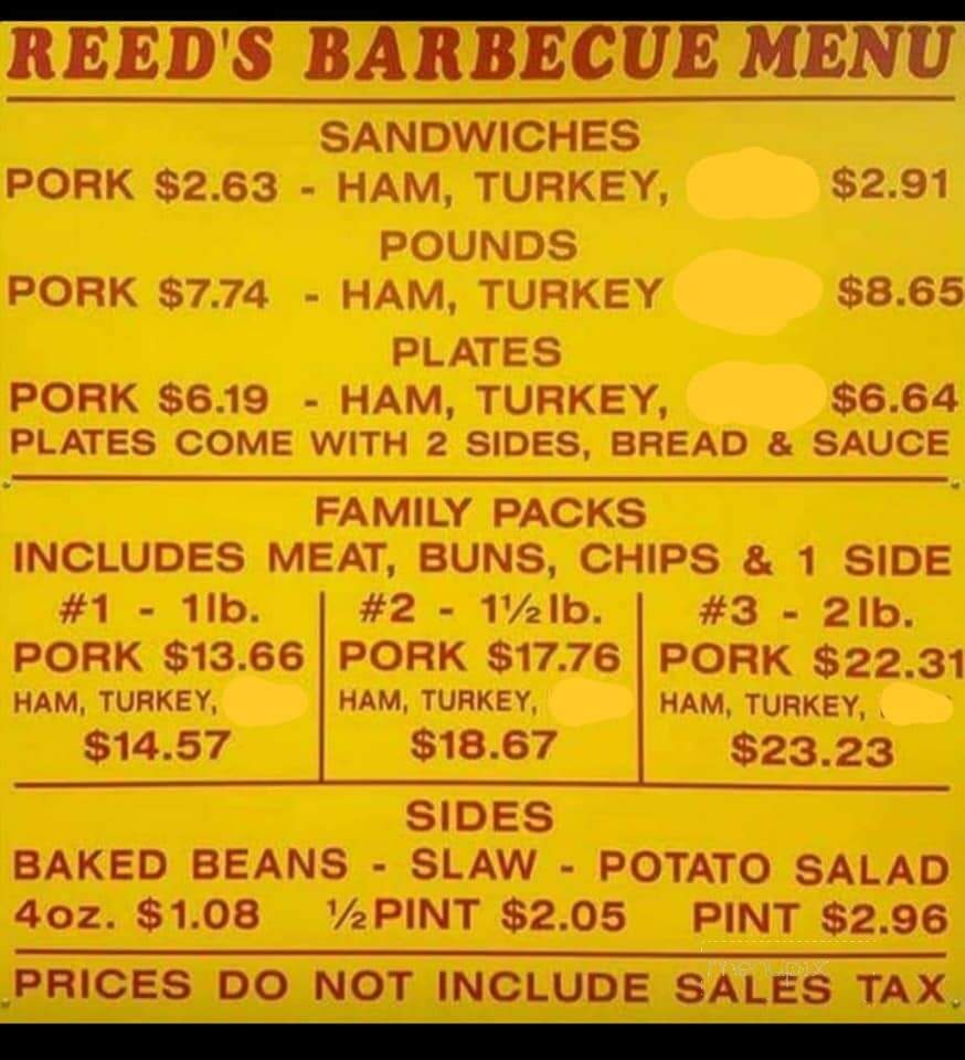 Reed's Barbecue - Pulaski, TN