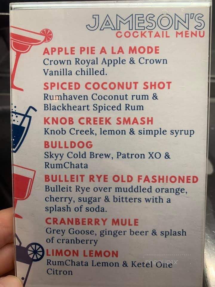 Jameson's Pub - Broken Arrow, OK menu_pic