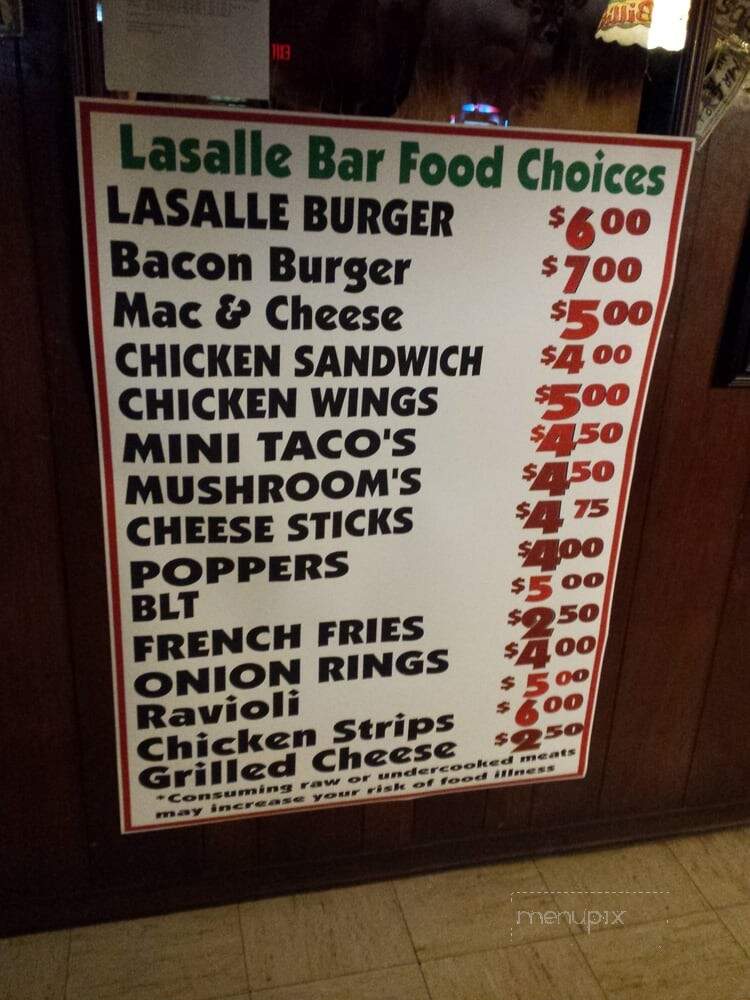La Salle Bar - La Salle, MI menu_pic