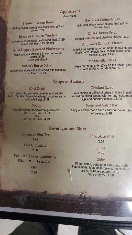 Family Diner & Pizzeria - Beaverton, MI menu_pic