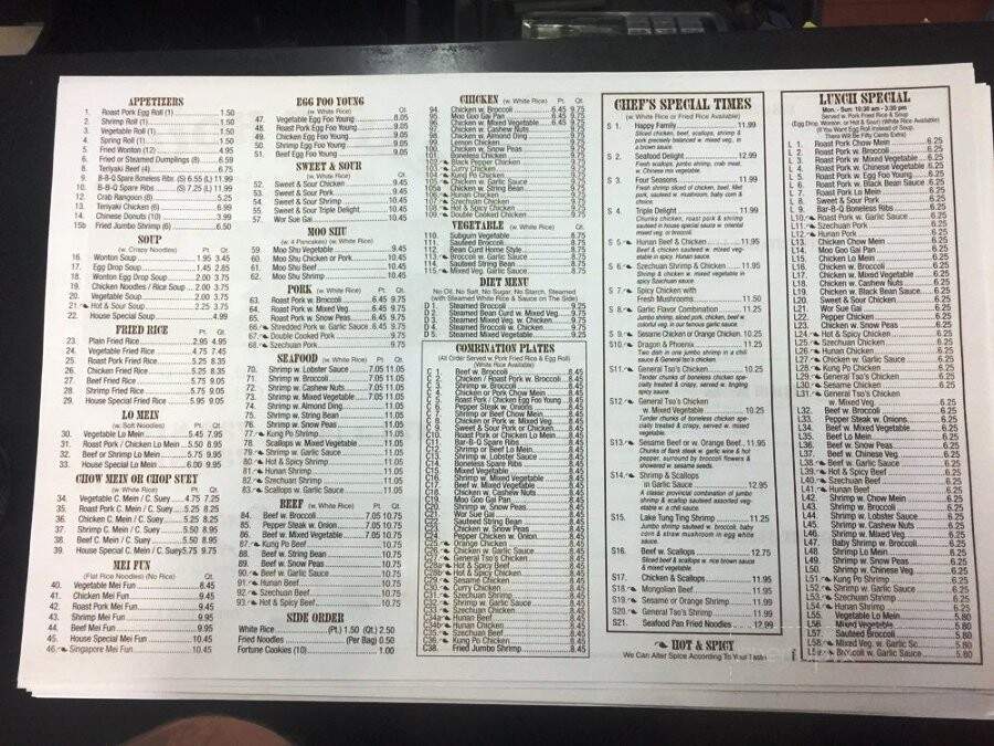 Peking House - Port Clinton, OH menu_pic