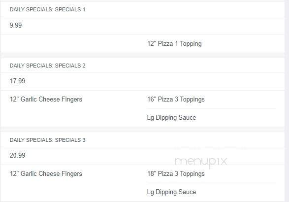 Jack's Pizza & Donair - Fredericton, NB menu_pic