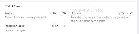 Jack's Pizza & Donair - Fredericton, NB menu_pic