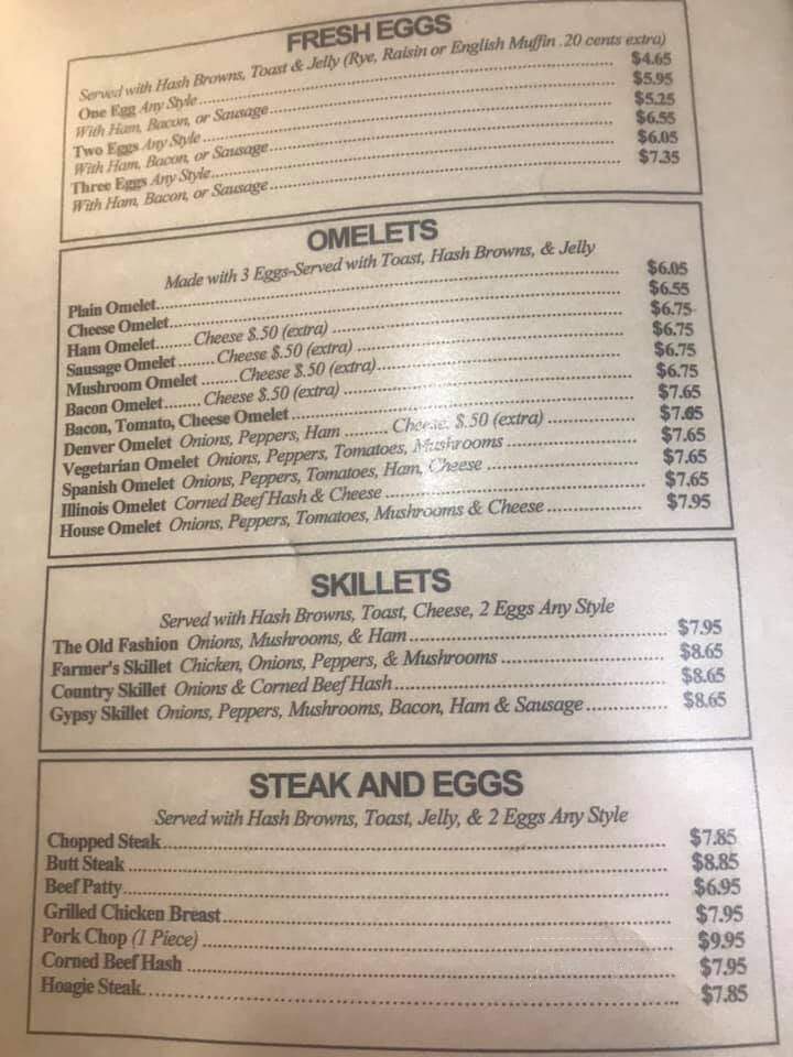 Green Garden Restaurant - Gridley, IL menu_pic
