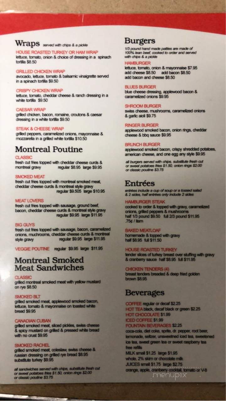 Shirley's Restaurant - Saratoga Springs, NY menu_pic