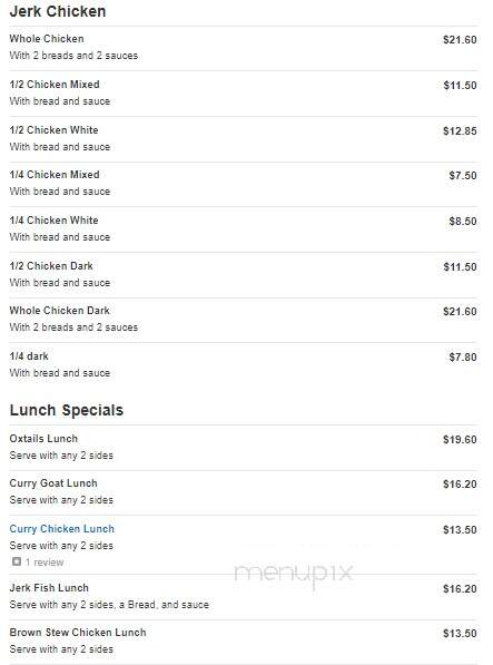 Tropical Time - Northlake, IL menu_pic