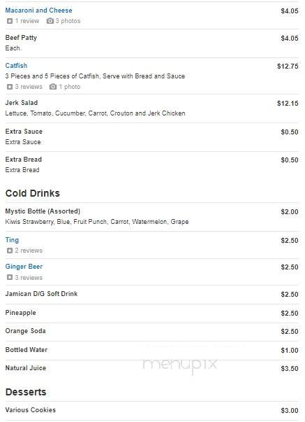 Tropical Time - Northlake, IL menu_pic