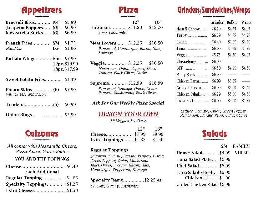 Upper Valley Grill & General - Groton, VT menu_pic