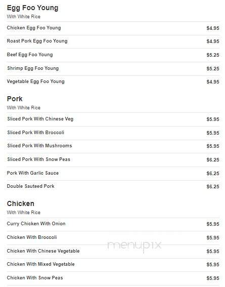 Hong Kong Buffet - Salina, KS menu_pic