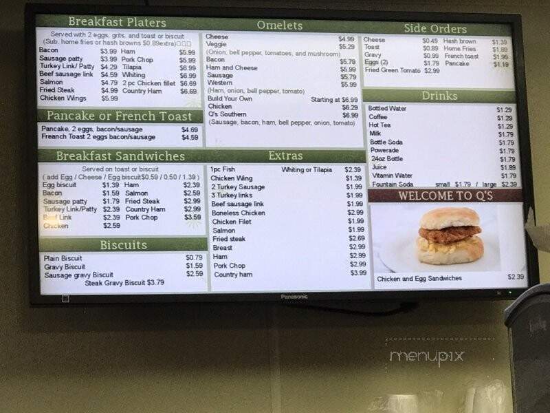 Q's Restaurants - East Point, GA menu_pic