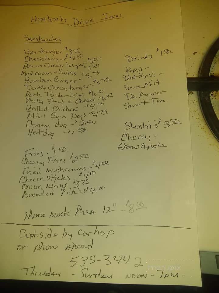 Hialeah Club - Goofy Ridge, IL menu_pic