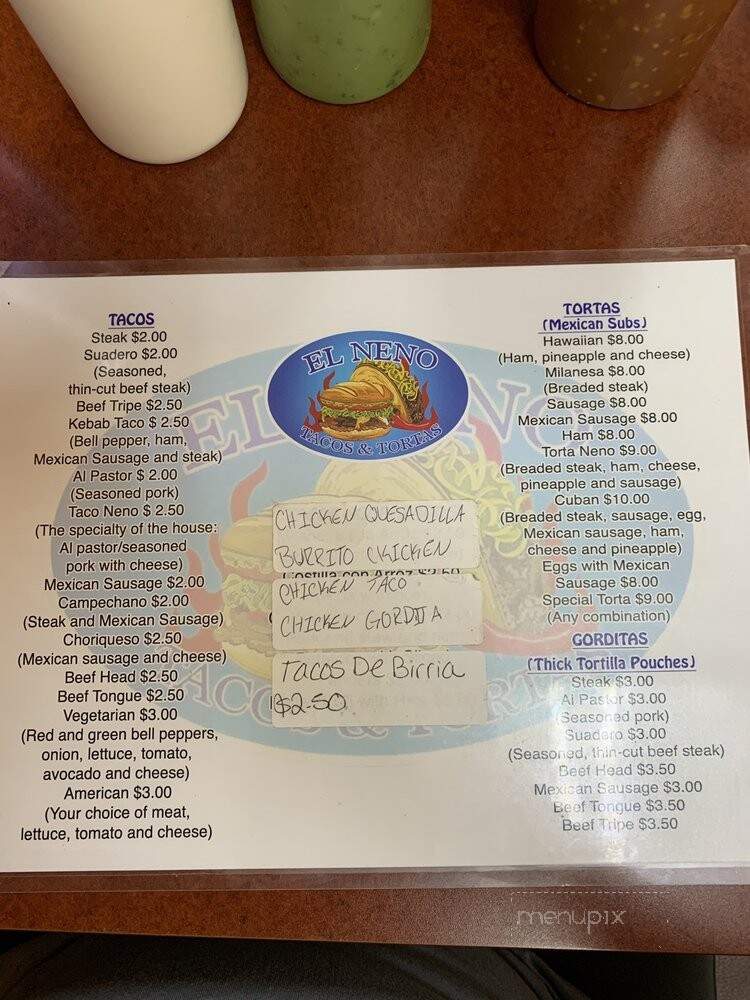 Super Tacos Y Tortas El Neno - Beloit, WI menu_pic