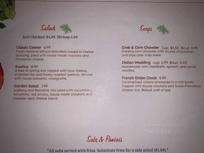 Nina's Restaurant & Bar - Clayton, NC menu_pic