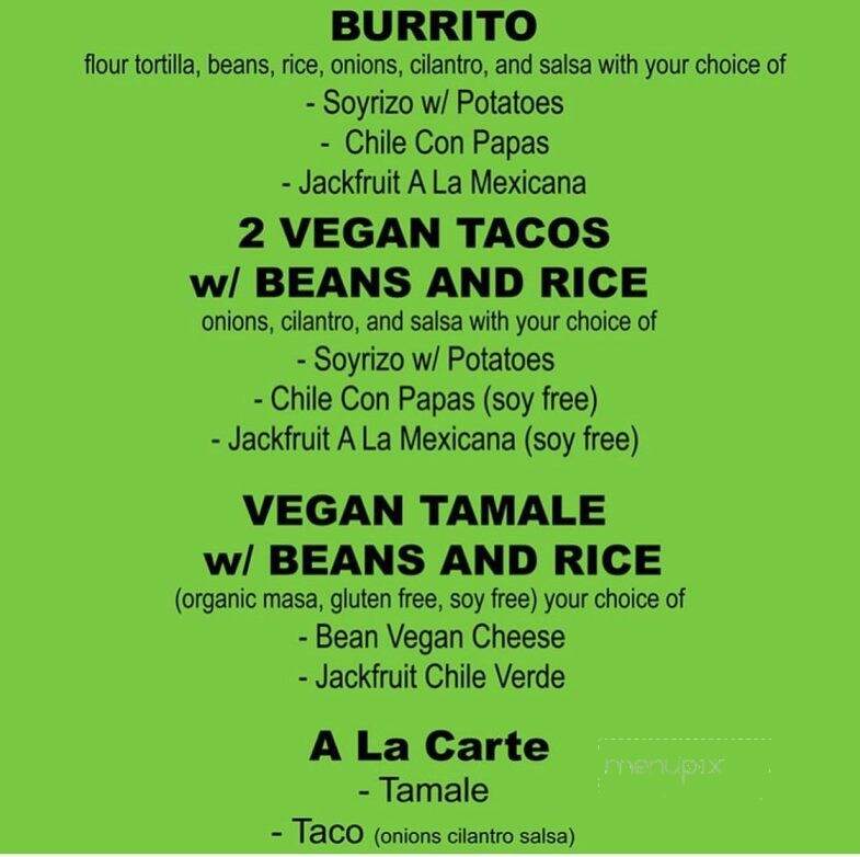 Park Row Cafe - Salinas, CA menu_pic