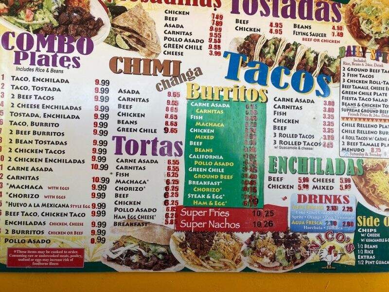 Nicos Mexican Food - Arizona City, AZ