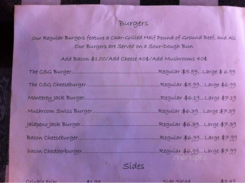 Central Service Grill - Eupora, MS menu_pic