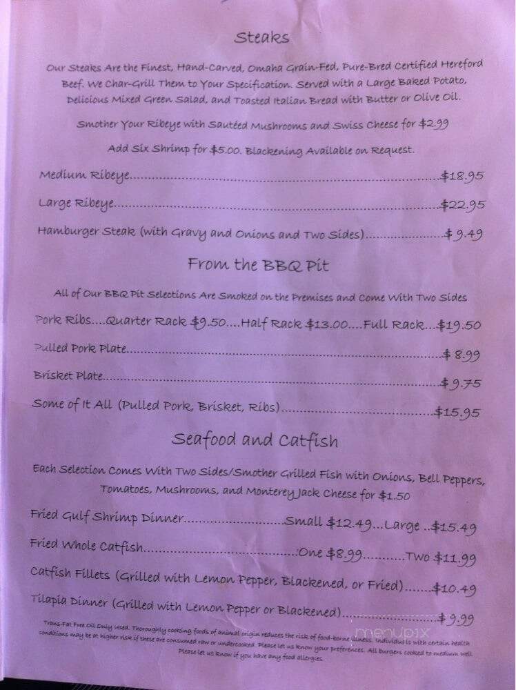 Central Service Grill - Eupora, MS menu_pic