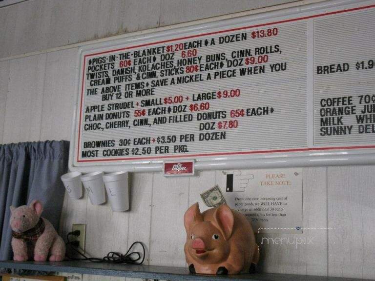 Lukas Bakery - La Grange, TX menu_pic