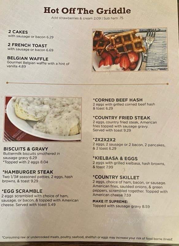 Korner Kitchen - Wakefield, MI menu_pic