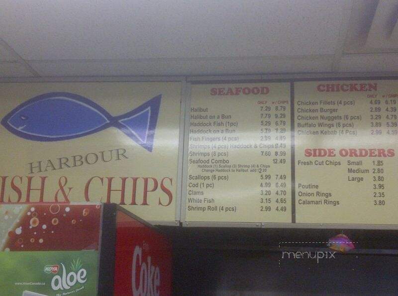 Harbour Fish And Chips - North York, ON menu_pic
