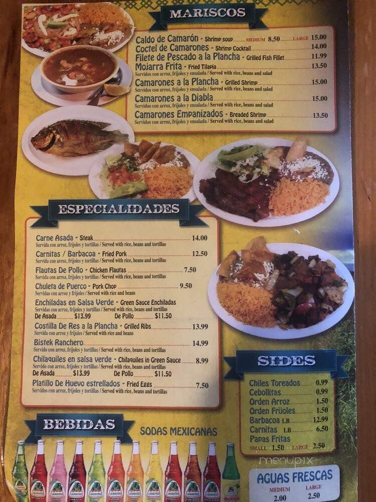 Bella Vista 2 - Conyers, GA menu_pic