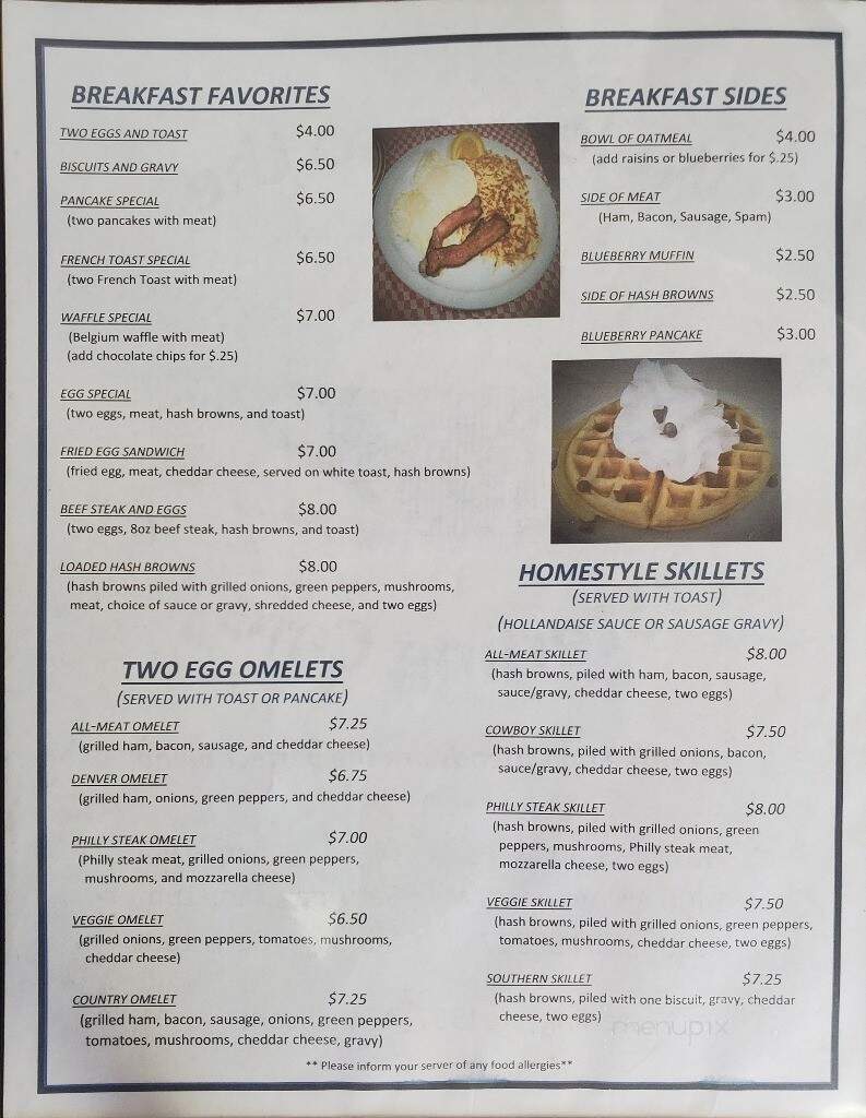 Sterling Cafe - Austin, MN menu_pic